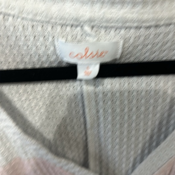 Colsie Long Sleeve Waffle Top - Picture 2 of 3